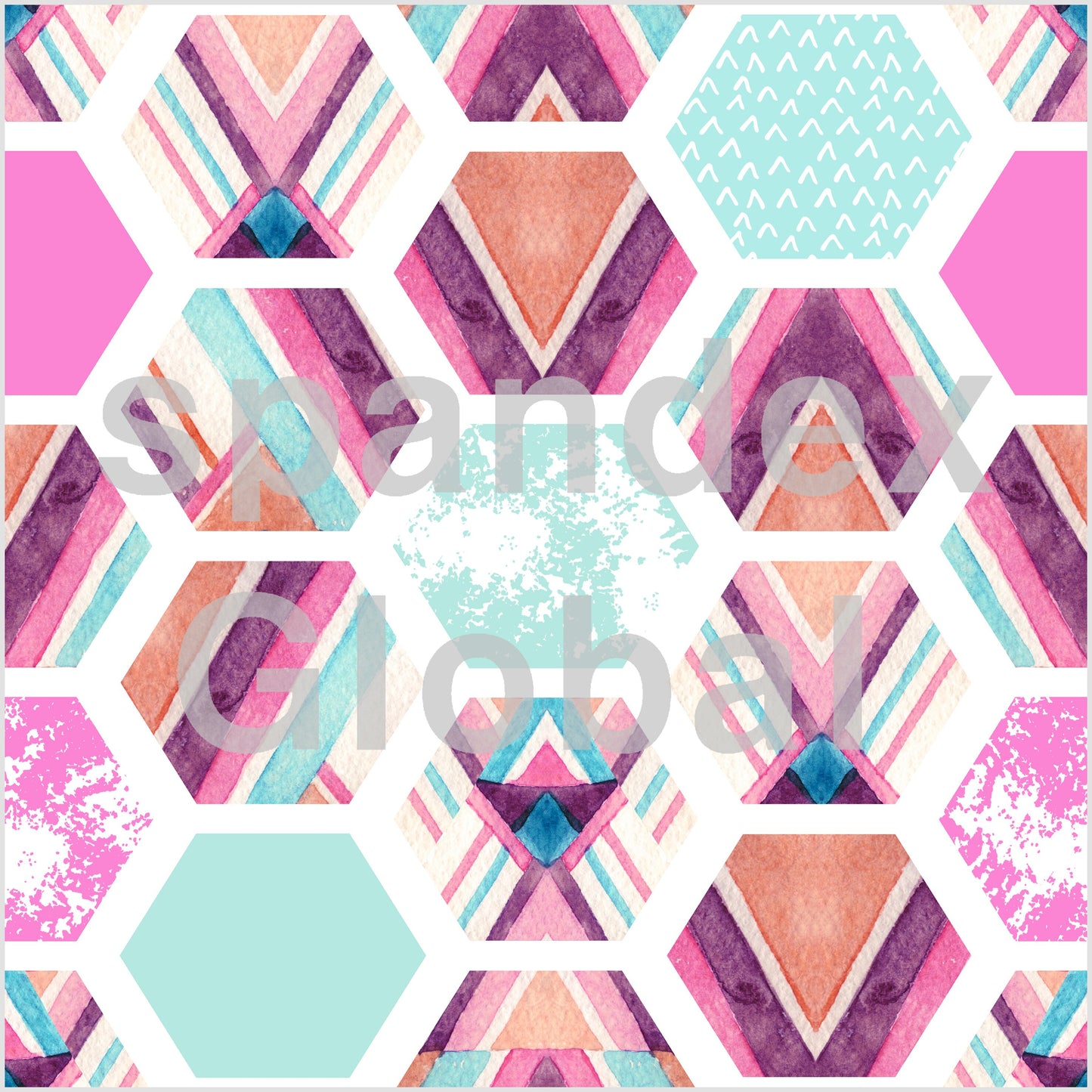 Boho Geometric Mosaic Spandex