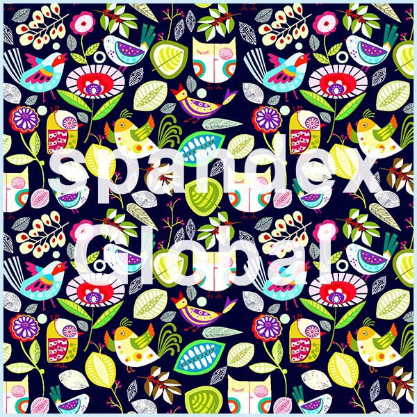 Birds and Leaves Print