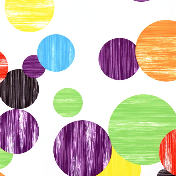 Candy Colored Grunge Circus Dot Print Spandex