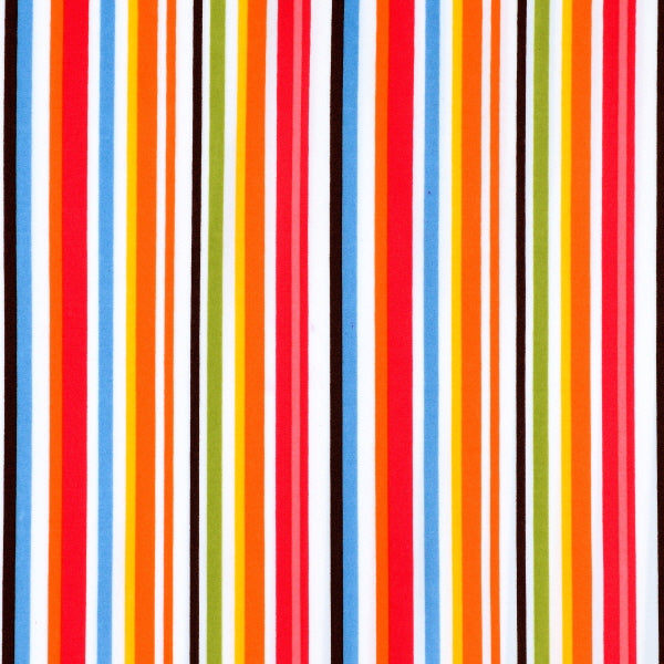Candy Colored Stripe Print Spandex