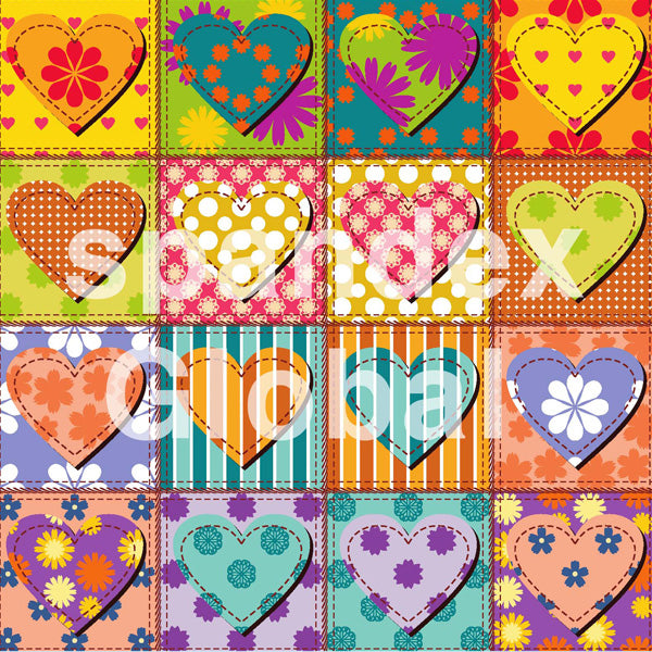 Quilted Hearts Pattern