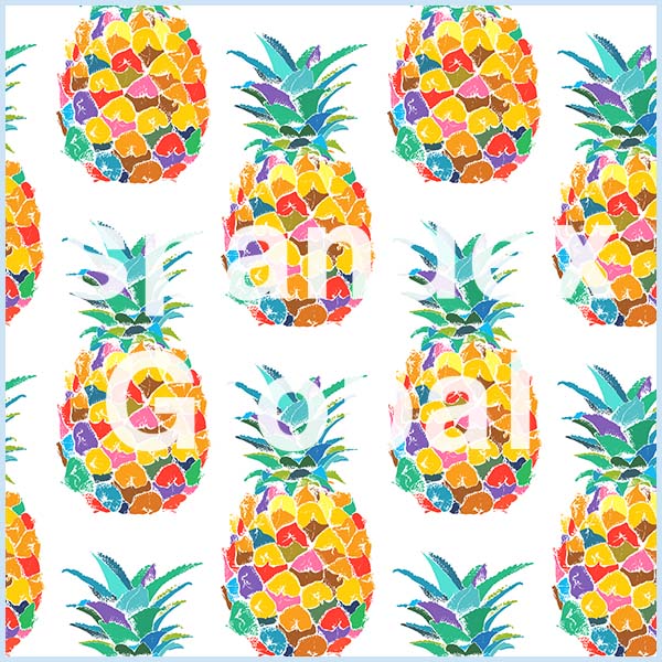 Colorful Pineapples