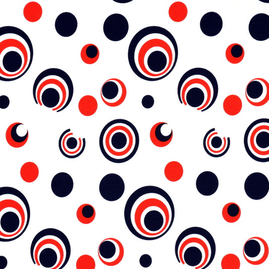 Contemporary Circle Print Spandex