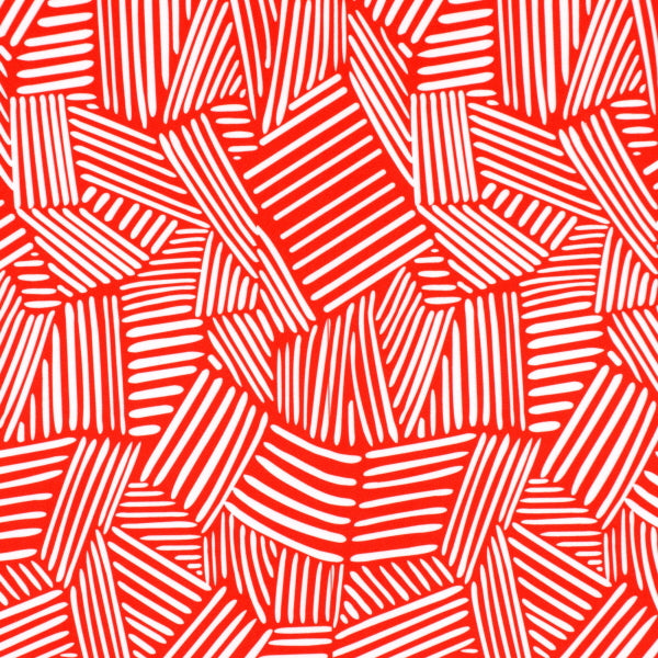 Interweaving Lines Print Spandex