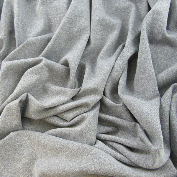 Melange Striped Poly Spandex
