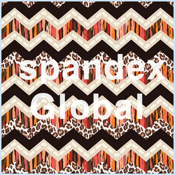 Multi Animal Pattern Chevron Stripes