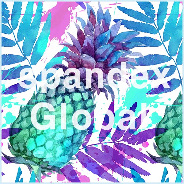 Watercolor Tropical Splatter Spandex
