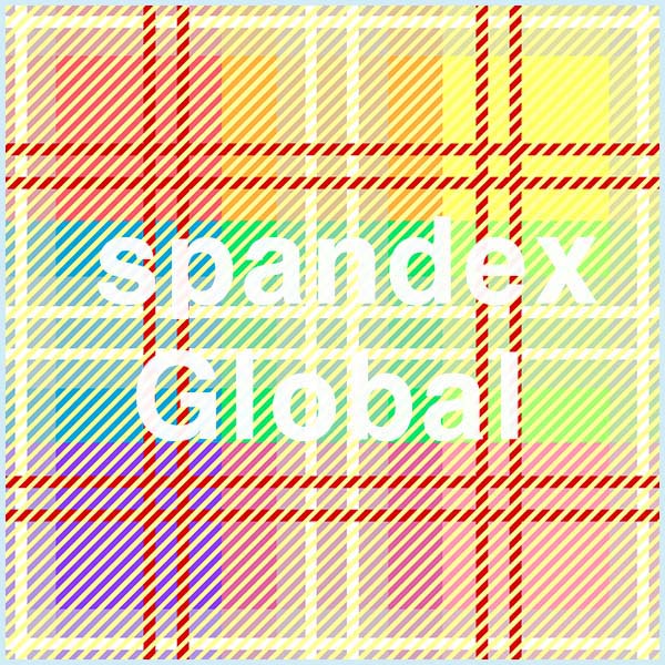 Rainbow Plaid Spandex