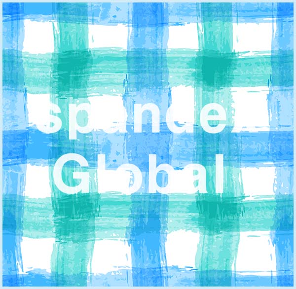 Watercolor Gingham Plaid Spandex