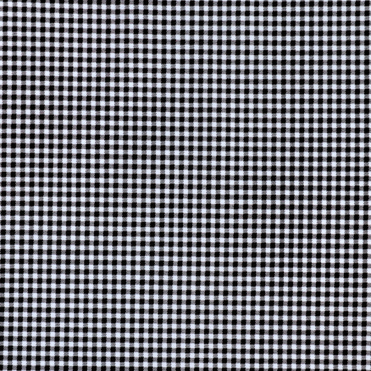 3mm Black Gingham Print Spandex