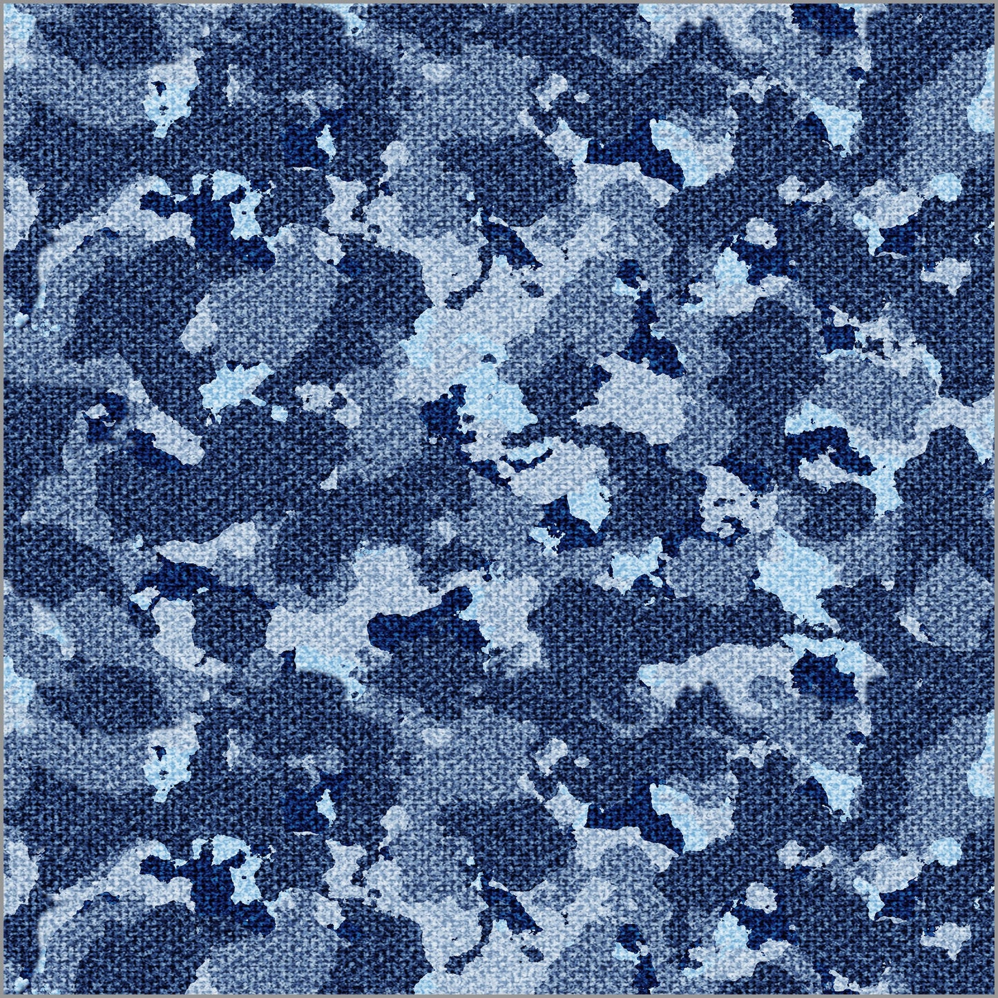 Denim Camouflage Print