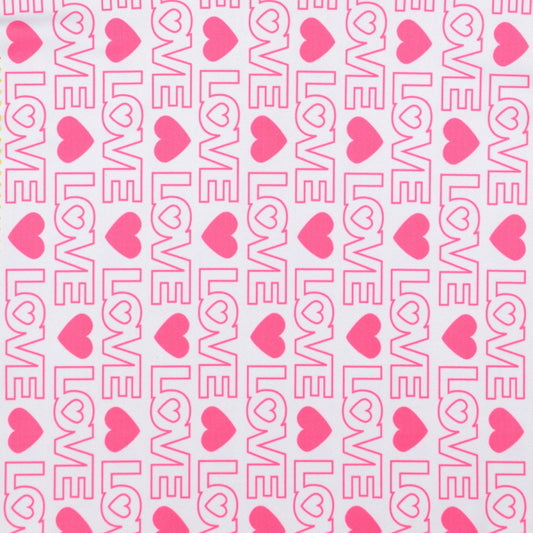 Heart and Love Print Spandex
