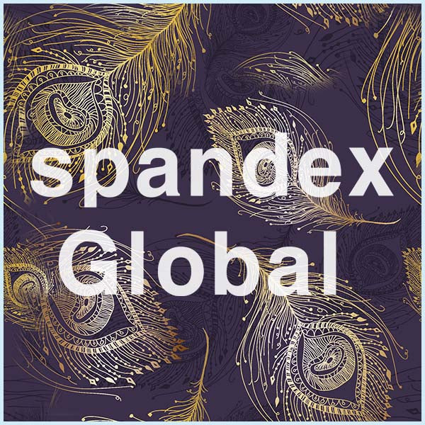 Golden Peacock Feather Spandex