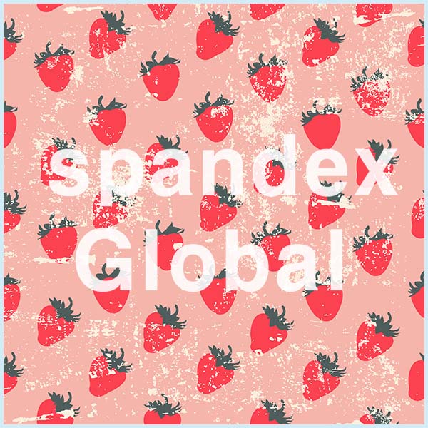 Distressed Strawberry Print Spandex