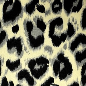 Wild Leopard Pattern Crepe De Chine