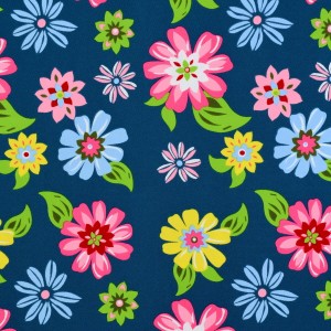 Colorful Floral Print Spandex
