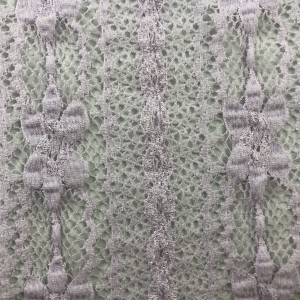 Linear Floral Crochet Lace Spandex