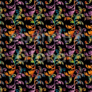 COLORFUL SCROLL PATTERN