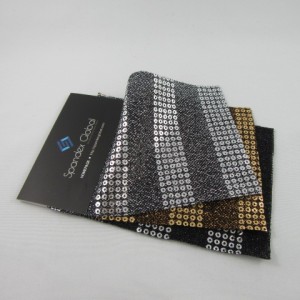18mm Metallic Horizontal Stripe Mesh